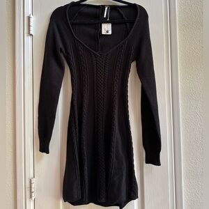 Free people Small World Sweater Mini Dress